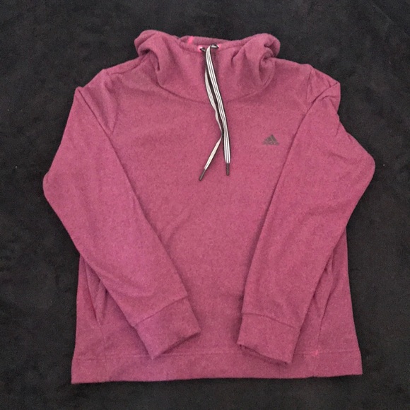 Adidas pink Pullover Hoodie - Picture 1 of 8